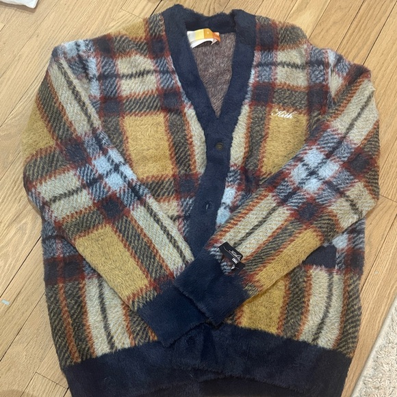 Kith Other - Kith Oxford Mohair Plaid Cardigan Sweater